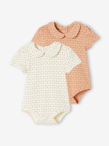 2er-Pack Baby Bodys Bio-Baumwolle Oeko-Tex altrosa 1