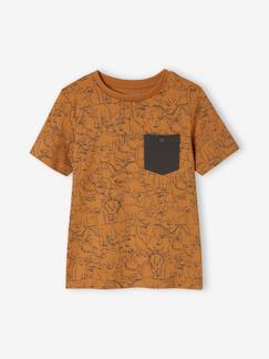 Jungenkleidung-Jungen T-Shirt, Print und Brusttasche Oeko-Tex