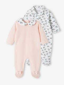 2er-Pack Baby Samt-Strampler Oeko-Tex  [numero-image]