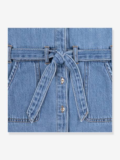 Mädchen Jeanskleid Levi's, Bio-Baumwolle - jeansblau - 4