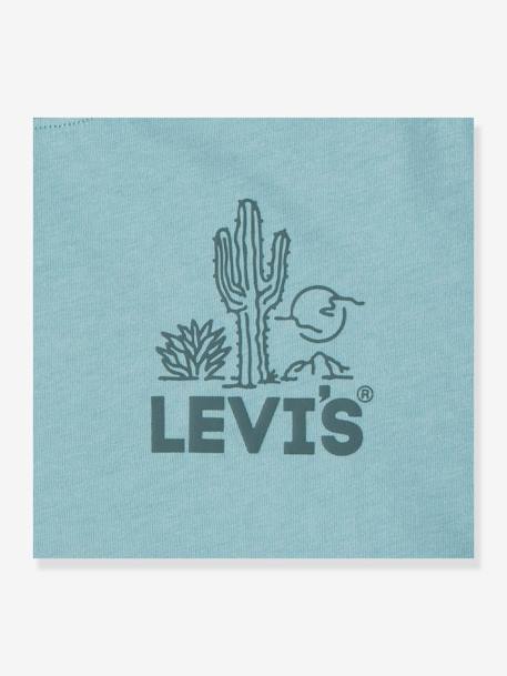 Jungen T-Shirt mit Print Levi's, Bio-Baumwolle mandelgrün 3