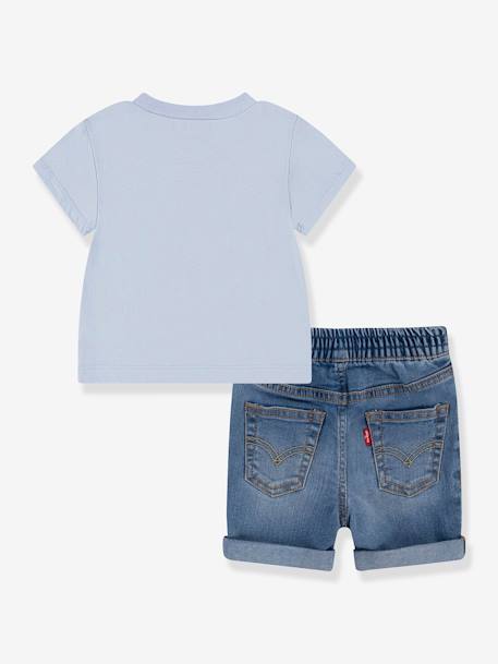 Jungen-Set: T-Shirt & Shorts Levi's himmelblau 2