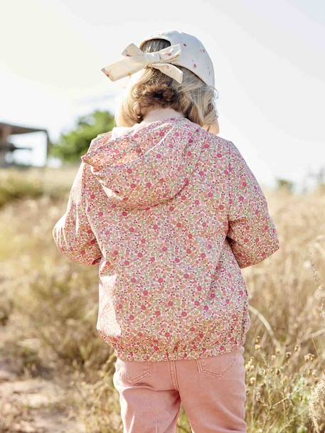 Mädchen 3-in-1-Jacke mit Recycling-Polyester - khaki+rosa - 12