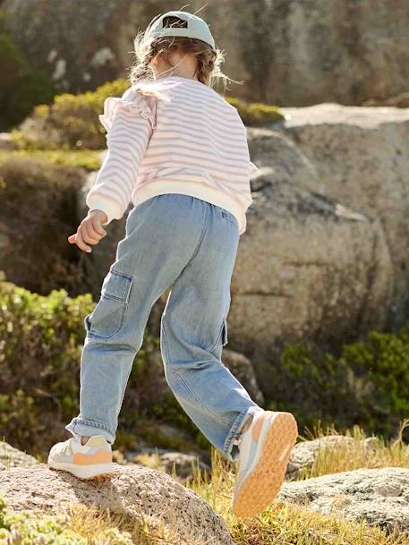 Mädchen Cargo-Jeans mit Schlupfbund Oeko-Tex blue stone 9