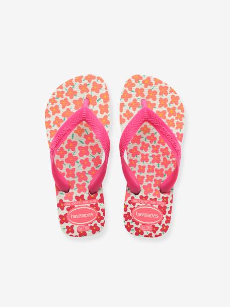 Kinder Zehenpantoletten Flores HAVAIANAS rosa bedruckt 3