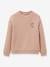 Besticktes Mädchen Sweatshirt CYRILLUS, Bio-Baumwolle - rosa - 1