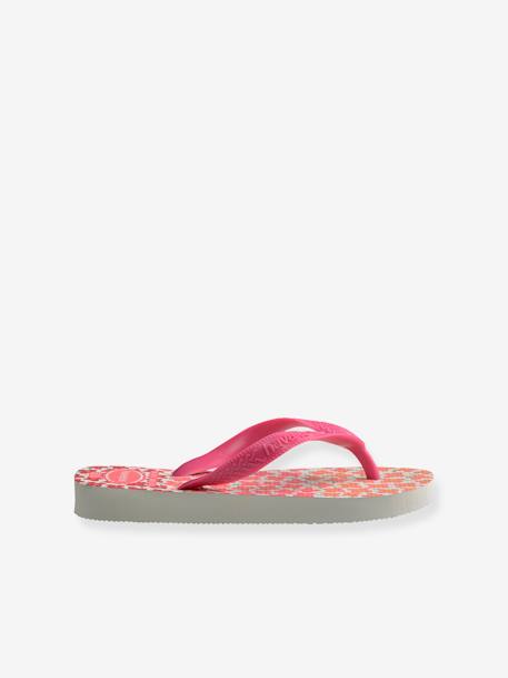 Kinder Zehenpantoletten Flores HAVAIANAS rosa bedruckt 2