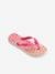 Kinder Zehenpantoletten Flores HAVAIANAS rosa bedruckt 1