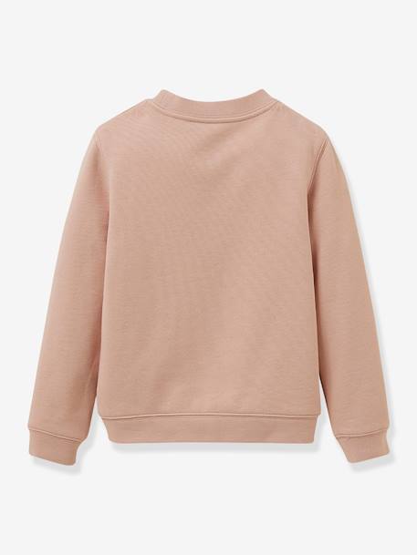 Besticktes Mädchen Sweatshirt CYRILLUS, Bio-Baumwolle - rosa - 2