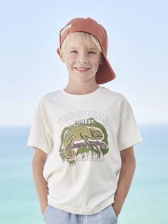 Jungenkleidung-Jungen T-Shirt mit Tierprint, Recycling-Baumwolle