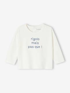 Babymode-Shirts & Rollkragenpullover-Baby Shirt aus Bio-Baumwolle mit Message, personalisierbar