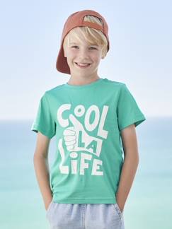 -Jungen T-Shirt mit Schriftzug oder Print BASIC Oeko-Tex