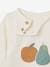 Baby Sweatshirt mit Öffnung vorn - wollweiß/apfel+birne - 3