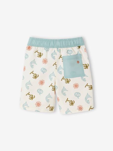 Jungen Badeshorts Oeko-Tex - beige bedruckt - 2