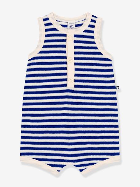 Baby Sommer-Overall PETIT BATEAU - blau mehrfarbig - 1