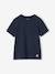 Jungen T-Shirt BASIC, personalisierbar Oeko-Tex - blaugrau+bordeaux+graugrün+mandarine+marine+wollweiß - 34