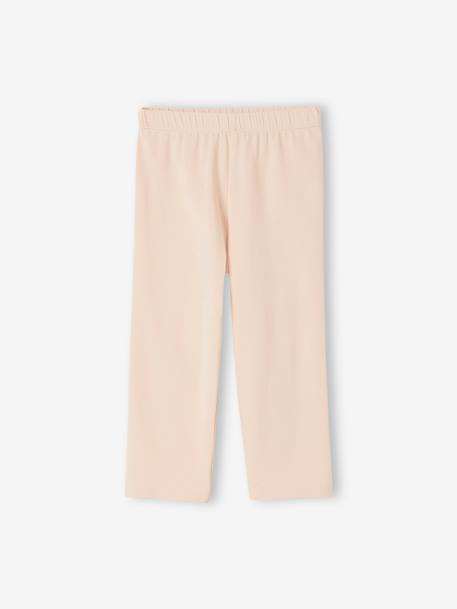 3/4-Leggings für Mädchen BASIC Oeko-Tex aqua+pudrig rosa+weiß 4