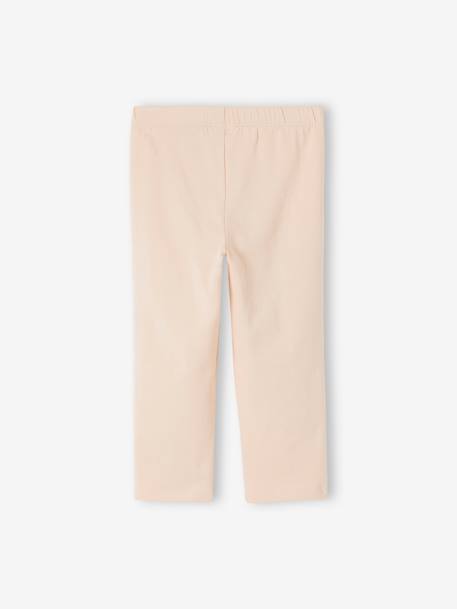 3/4-Leggings für Mädchen BASIC Oeko-Tex aqua+pudrig rosa+weiß 5