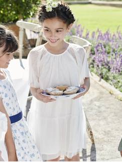 -Mädchen Festkleid mit Schmetterlingsärmeln