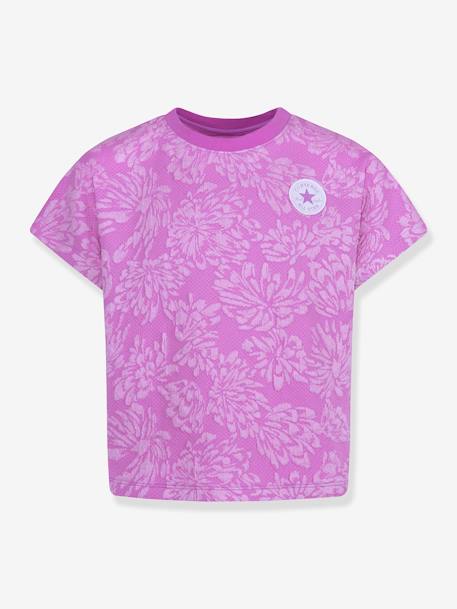 Mädchen T-Shirt mit Blumen CONVERSE pastellgelb 1