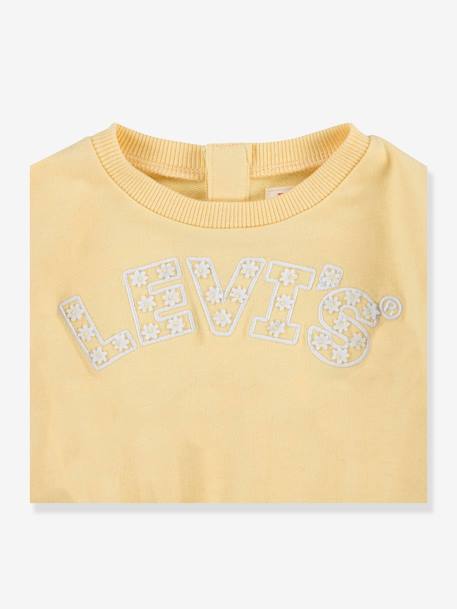 Mädchen Sweatshirt Levi's mit Bio-Baumwolle hellgelb 5