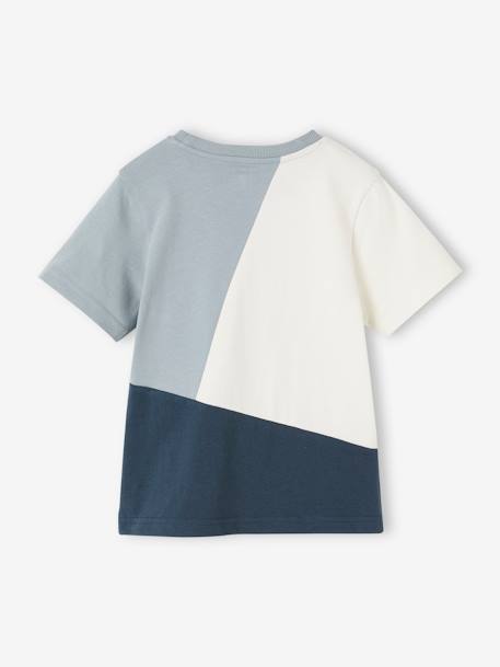 Jungen Sport-T-Shirt Oeko-Tex aqua+grau meliert 2