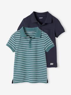 Jungenkleidung-Shirts, Poloshirts & Rollkragenpullover-Poloshirts-2er-Pack Jungen Poloshirts, Pikee Oeko-Tex