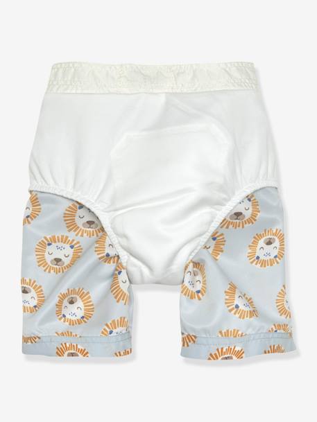 Baby Windelbadeshorts LÄSSIG - blau bedruckt+weiß bedruckt+weiß gestreift - 3