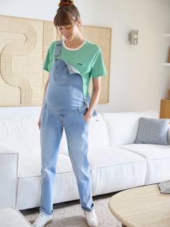 Umstandsmode-Latzhosen & Jumpsuits-Latzjeans für Schwangerschaft & Stillzeit, Mom-Fit