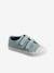 Kinder Stoff-Sneakers mit Klett - blau+himmelblau+senfgelb - 10