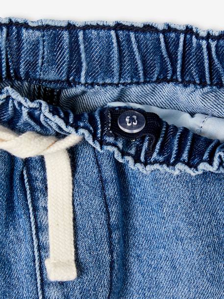 Jungen Jeans-Shorts mit Schlupfbund Oeko-Tex, Bundweite verstellbar blue stone+double stone 4