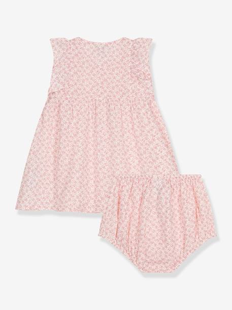 Mädchen Baby-Set: Kleid & Shorts PETIT BATEAU - hellrosa - 3