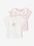 2er-Pack Baby T-Shirts aus Bio-Baumwolle rosa 1