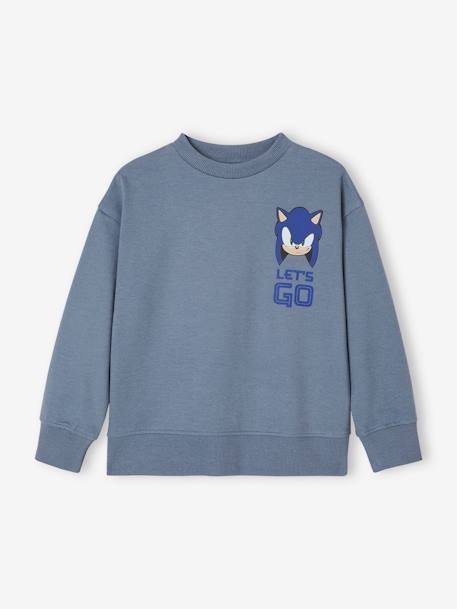 Kinder Sweatshirt The Hedgehog SONIC graublau 1