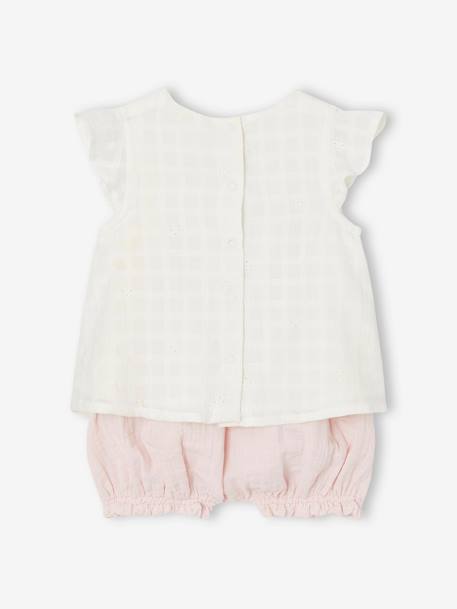 Mädchen Baby-Set: Kleid & Shorts rosa 4