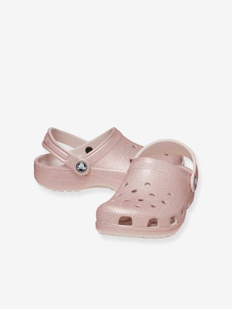 Kinder Clogs 206993 Classic Glitter CROCS rosa nude 2