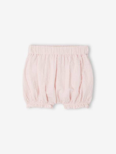 Mädchen Baby-Set: Kleid & Shorts - rosa - 3