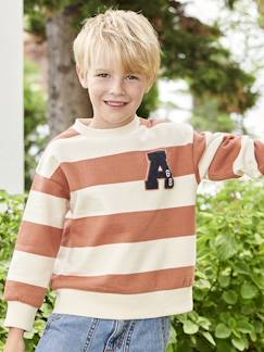 Jungenkleidung-Pullover, Strickjacken, Sweatshirts-Sweatshirts-Jungen Sweatshirt mit Frottee-Patch Oeko-Tex