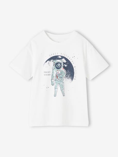 Jungen T-Shirt mit Astronaut wollweiß 1