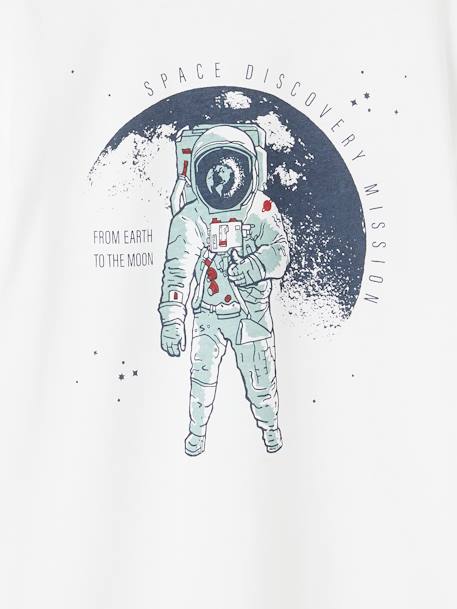 Jungen T-Shirt mit Astronaut wollweiß 3