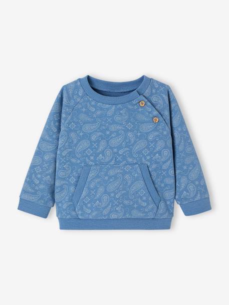 Baby Sweatshirt mit Recycling-Polyester blau 1