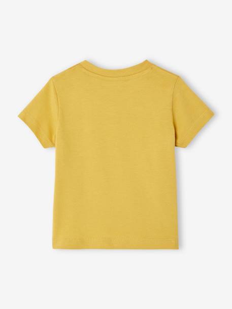 Jungen Baby T-Shirt, Colorblock gelb+grün/weiß 3