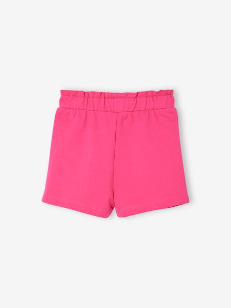 Baby Sweat-Shorts mit Paperbag-Bund Oeko-Tex aqua+fuchsia 5