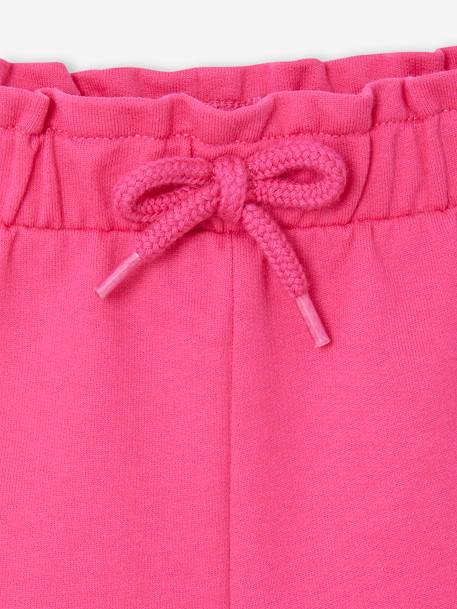 Baby Sweat-Shorts mit Paperbag-Bund Oeko-Tex - aqua+fuchsia - 6