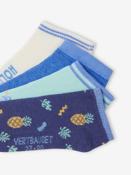 4er-Pack Jungen Socken Oeko-Tex - azurblau - 3