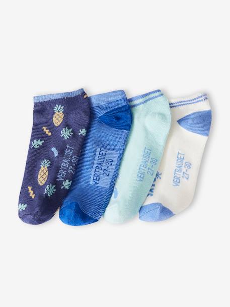 4er-Pack Jungen Socken Oeko-Tex azurblau 2