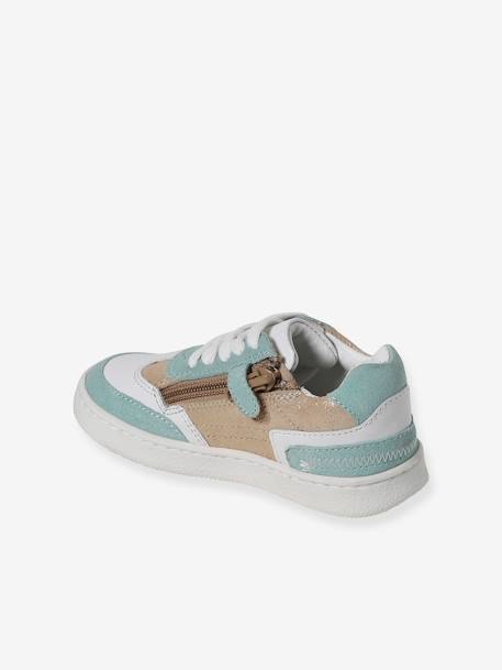 Mädchen Sneakers mit Anziehtrick set beige+set rosa 3