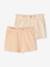 2er-Pack Mädchen Shorts aprikose+bonbon rosa+malve 1