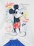 Kurzer Kinder Schlafanzug Disney MICKY MAUS blau 5