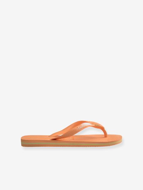 Kinder Zehenpantoletten Brasil Logo HAVAIANAS gelb+pfirsich 8